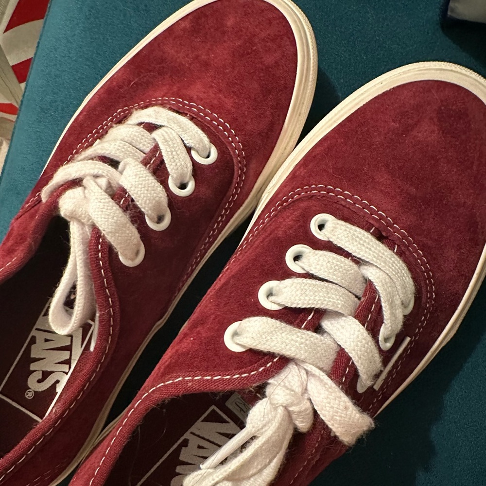 VANS suede burgundy